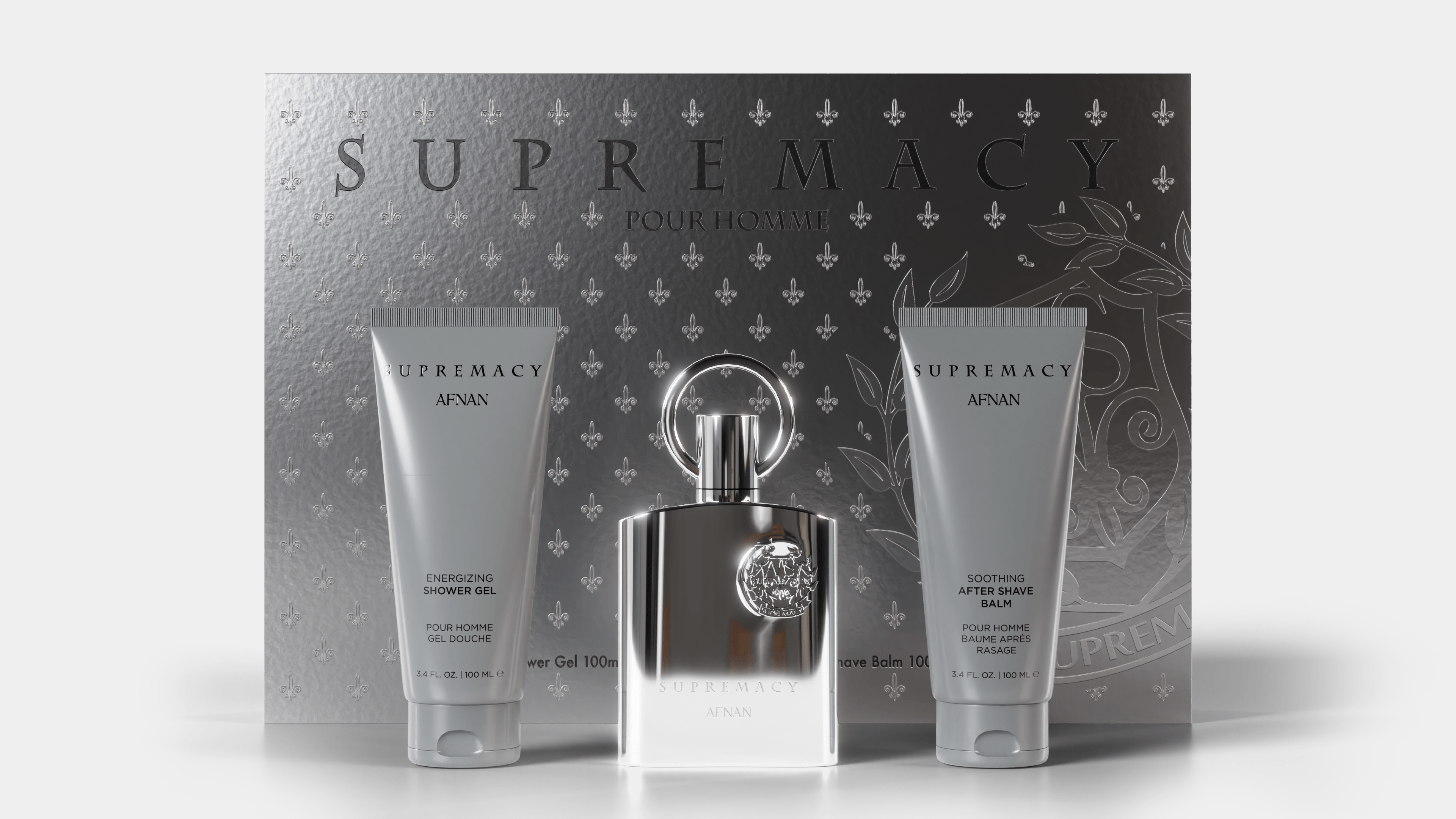 GIFT SET SUPREMACY SILVER - Afnan Perfumes - India