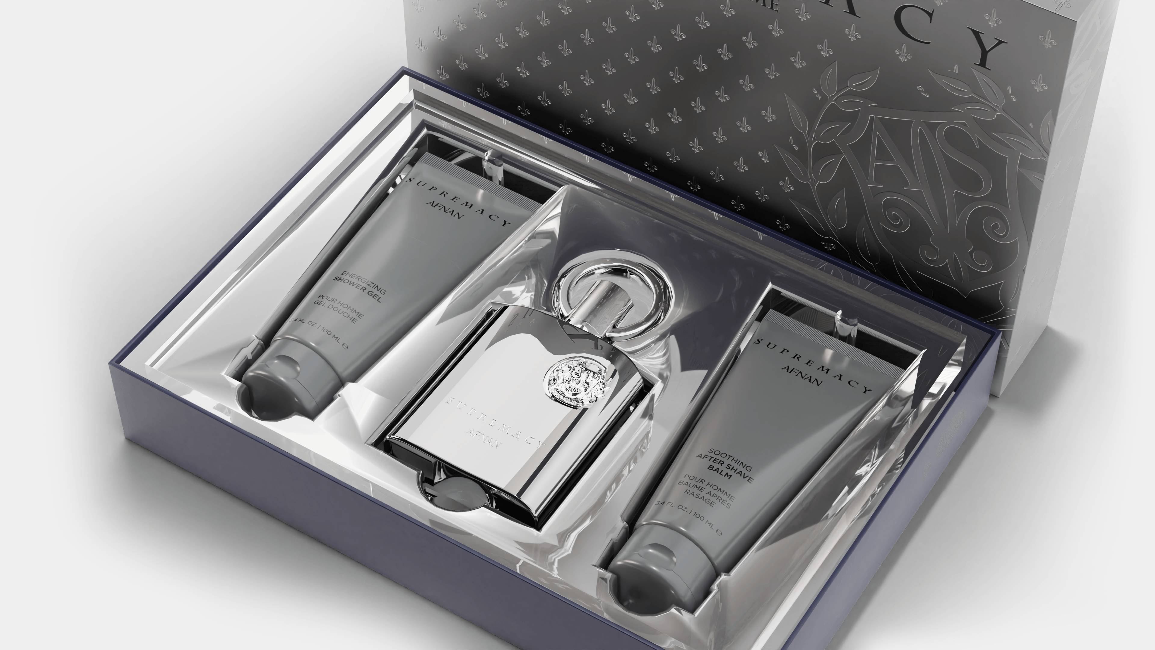 GIFT SET SUPREMACY SILVER - Afnan Perfumes - India